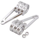 【メーカー在庫あり】 ポッシュ POSH φ35マシンドホリゾンヘッドライトステー 3クランプタイプ φ41mm シルバー 030049-33 HD店
