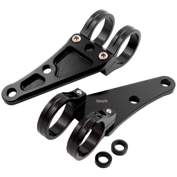 【メーカー在庫あり】 ポッシュ POSH マシンドロングヘッドライトステー 2クランプタイプ φ39mm 黒 031048-06 HD店