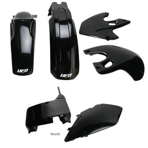 【USA在庫あり】 ユーフォープラスト UFO PLAST 外装キット 00年 RM250、RM125 黒 1403-0902 HD店