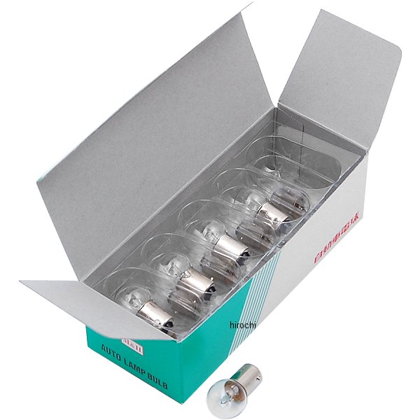 M&H マツシマ ノーマルバルブ 12V8W ウインカー球 (クリア) 1箱 (10個入り) B-7513...