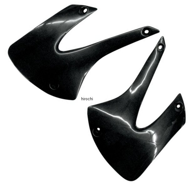 【USA在庫あり】 ユーフォープラスト UFO PLAST ラジエーターカバー 01年-10年 KX100、KX85 黒 0520-0119 HD店