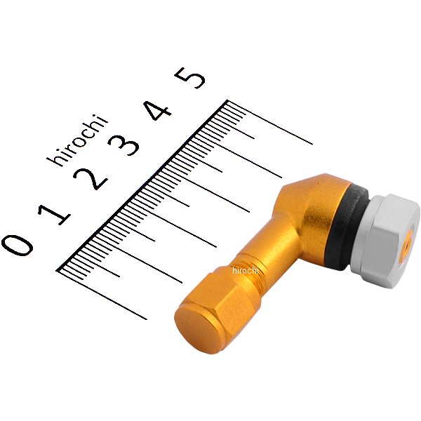 ゲイルスピード GALE SPEED エアバルブ 74° アルミキャップ付き φ11.5対応 ゴールド 28200058 HD店