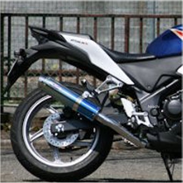 アールピーエム RPM スリップオンマフラー 80D-RAPTOR 11年-13年 CBR250R JBK-MC41 ブルーチタン 6507Z HD店