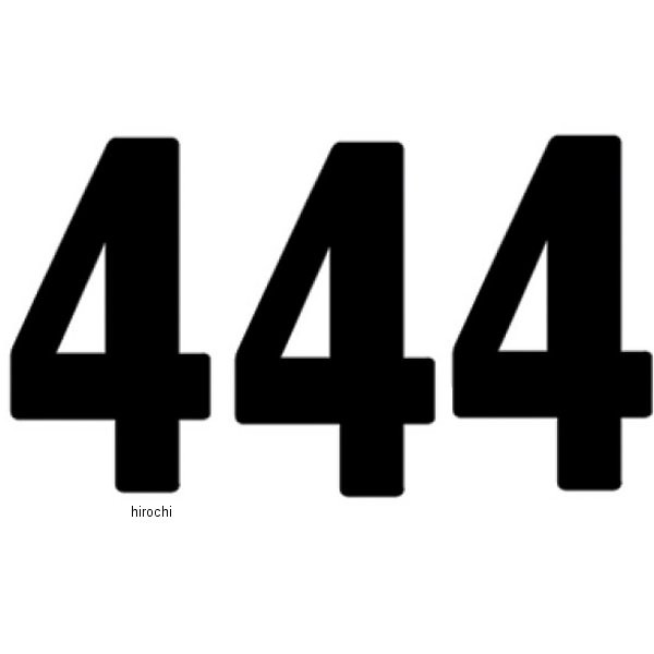 【USA在庫あり】 ファクトリーFX FACTORY EFFEX ナンバー ミニ PRO 5インチ(127mm) #4 黒 (3枚入り) FX03-0274 HD店