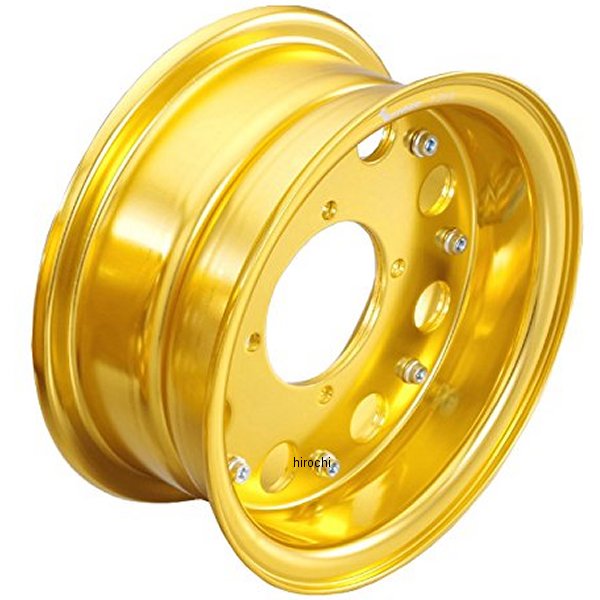 【メーカー在庫あり】 キタコ アルミホイールハーフセット ホンダ ワイド 8インチ ゴールド 509-1137570H HD店
