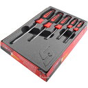 スナップオン Snap-on ソフトハンドル フラットチップ スクリュードライバー 5点 セット レッド SGDS50BR HD店