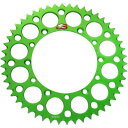 【USA在庫あり】 レンサル RENTHAL リア スプロケット 53T/520 85年以降 カワサキ アルミ 緑 1211-1675 HD店