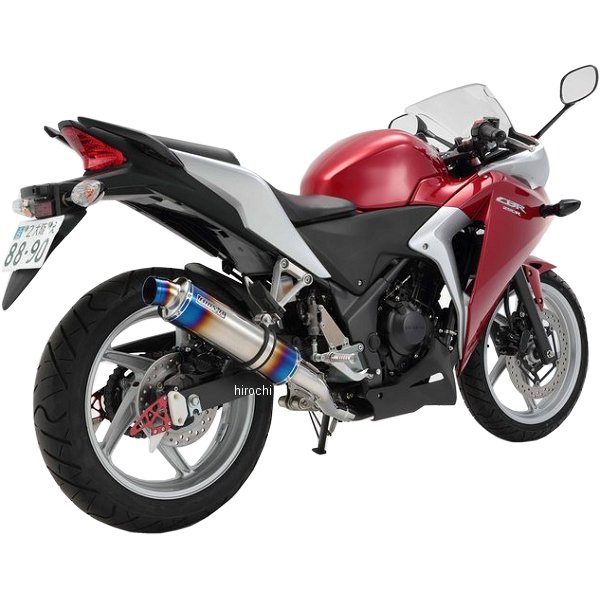 ビームス BEAMS スリップオンマフラー R-EVO 11年-13年 CBR250R ヒートチタン G143-53-P1J HD店