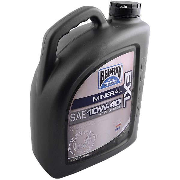 【USA在庫あり】 ベルレイ BEL-RAY 鉱物油 4スト エンジンオイル EXL 10W40 4リットル 3601-0148 HD店