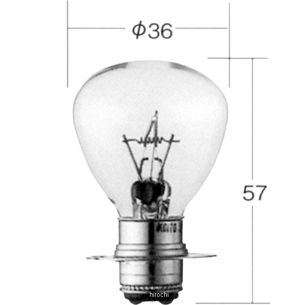 小糸製作所 白熱バルブ RP35 12V45/45W ツバ付ダブル 10個入り 6364 HD店