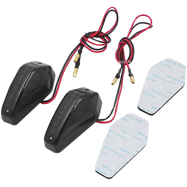 【メーカー在庫あり】 ポッシュ POSH エアロLEDウインカー ストリームラインタイプ 2個入り スモーク 097003 HD店