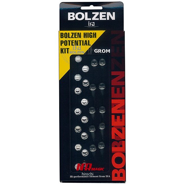 NRマジック NR MAGIC 軽量クランクケースカバーボルト グロム、MSX PTシルバー BJ005S-H10030 HD店