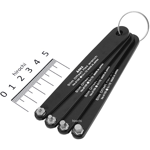 【メーカー在庫あり】 アネックス ANEX スリムオフセットドライバー 六角 4本組 6103-F-AX HD店