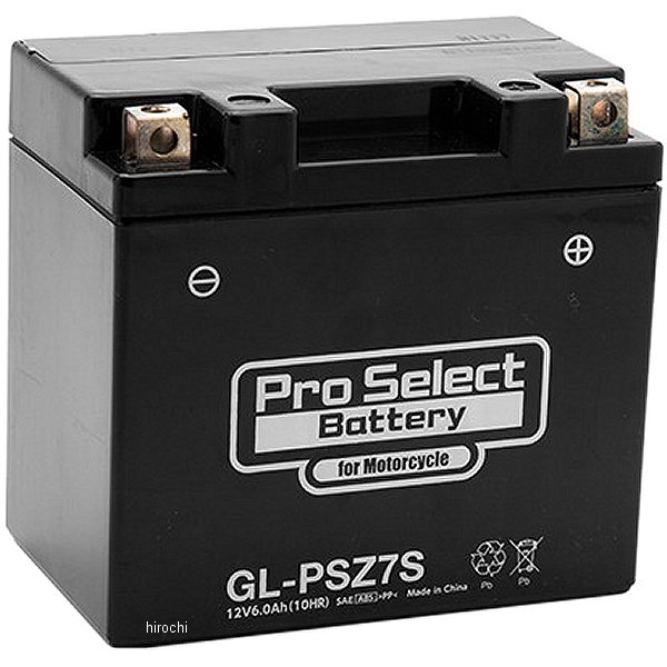 プロセレクト PROSELECT バイク用 バッテリー ジェルタイプ GL-PSZ7S YTZ7S互換 (液入充電済) PSB112 HD店