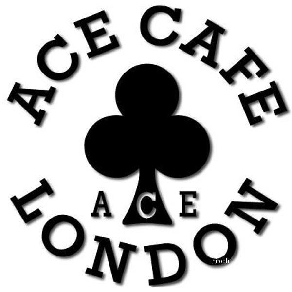 【メーカー在庫あり】 エースカフェロンドン ACE CAFE LONDON デカール ネイキッド 黒 ACE-N012DE-BK HD店