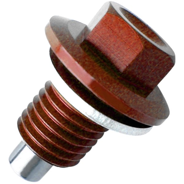 【USA在庫あり】 ムースレーシング MOOSE RACING オイル ドレンボルト 磁石付き 79年-13年 ホンダ、ヤマハ 12mmX1.5X22mm 赤 0920-0045 HD店