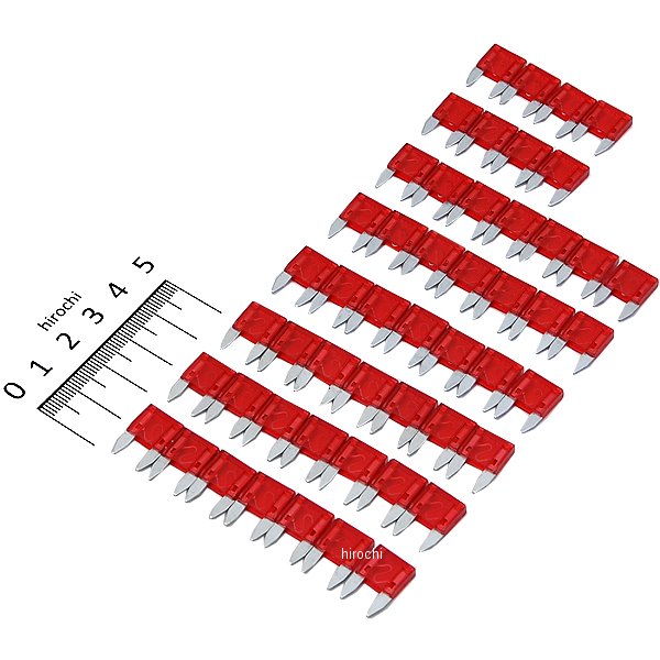 【メーカー在庫あり】 NBS バイクパーツセンター ミニブレード型ヒューズ 10A 50個入り 906703 HD店