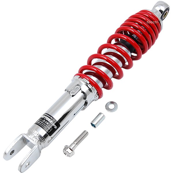【メーカー在庫あり】 デイトナ ユニバーサルリヤショック 310mm メッキ/赤 原付一種 73541 HD店 その1