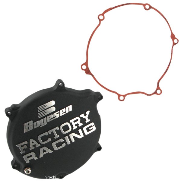【USA在庫あり】 ボイセン Boyesen クラッチカバー 03年-05年 KX125 黒 CC-11AB HD店