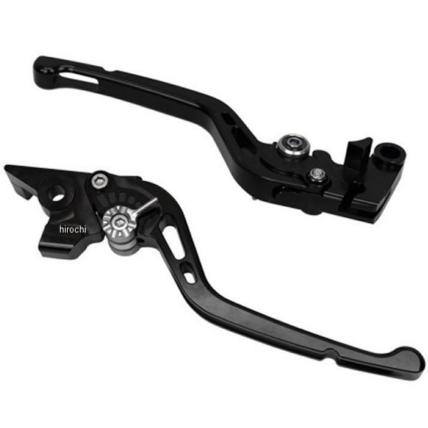 【メーカー在庫あり】 ユーカナヤ U-KANAYA ビレットレバーセット GPタイプ ロング CBR250R、CB250F、NS-1 黒 HO022-042-0501 HD店