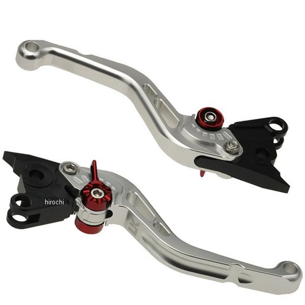 【メーカー在庫あり】 ユーカナヤ U-KANAYA ビレットレバーセット スタンダードタイプ ショート CBR250R、CB250F、NS-1 シルバー HO022-042-0203 HD店