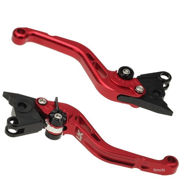 【メーカー在庫あり】 ユーカナヤ U-KANAYA ビレットレバーセット スタンダードタイプ ショート CBR250R、CB250F、NS-1 赤 HO022-042-0205 HD店