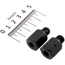 ミラックス MIRAX ネジ径変換 ミラー アダプター 正ネジ8mm→逆ネジ10mm 黒 MIRAX110 HD店