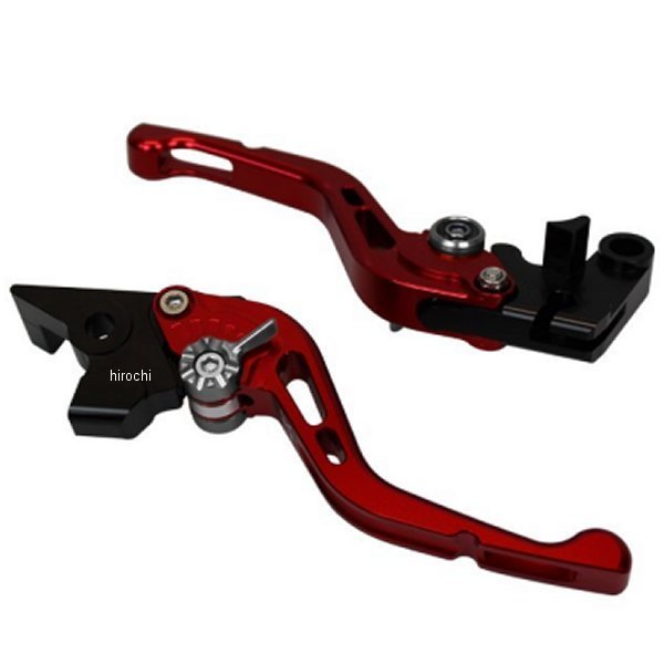 【メーカー在庫あり】 ユーカナヤ U-KANAYA ビレットレバーセット GPタイプ ショート CBR400R、CBR400RR 赤 HO026-010-0605 HD店