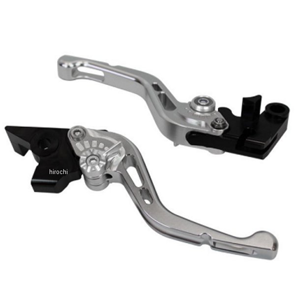 【メーカー在庫あり】 ユーカナヤ U-KANAYA ビレットレバーセット GPタイプ ショート 06年-08年 ER-6f、ER-6n、NINJA650R シルバー KA004-005-0603 HD店