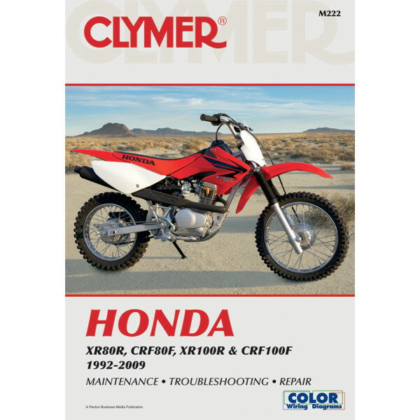 【USA在庫あり】 クライマー Clymer マニュアル 整備書 92年-09年 ホンダ XR80R、CRF-80F、XR100R、CRF100F 4201-0210 HD店