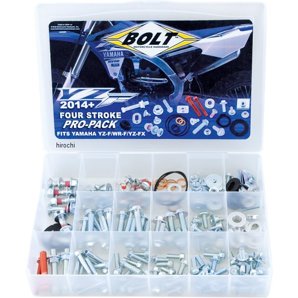 【USA在庫あり】 ボルト BOLT ネジ詰め合わせセット ZF/WR Pro パック 14年以降 YZF,16年以降 WR 2401-0930 HD店