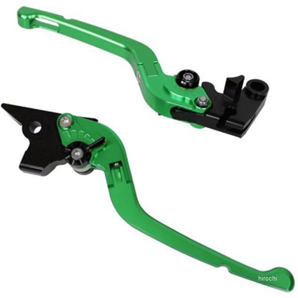 【メーカー在庫あり】 ユーカナヤ U-KANAYA ビレットレバーセット 可倒式Rタイプ バルカン1500 緑 KA048-004-0707 HD店