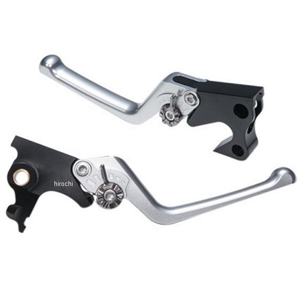 【メーカー在庫あり】 ユーカナヤ U-KANAYA ビレットレバーセット ストリートタイプ 96年-07年 FLHR、FLHRS、FLHRC シルバー HD037-102-0903 HD店