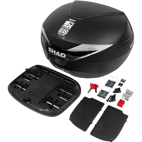 シャッド SHAD SH39 トップケース ブラック 無塗装 D0B39100 HD店