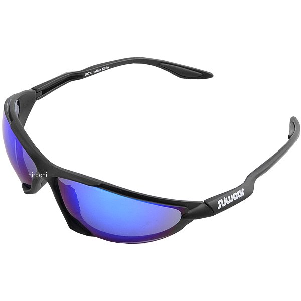 【メーカー在庫あり】 スオーミー SUOMY サングラス マットブラック フリーサイズ ブルーミラーレンズ ..