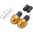 【メーカー在庫あり】 ハリケーン アルミ削り出しサイドキャップ ゴールド Φ7/8インチハンドル用 HB0317G HD店