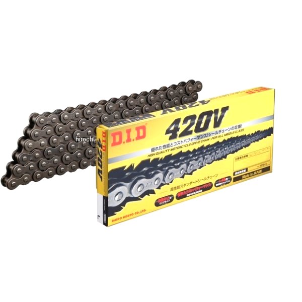 4525516201186 DID 大同工業 チェーン 420V シリーズ スチール 106L クリップ DID 420V-106L RJ(クリップ) HD店