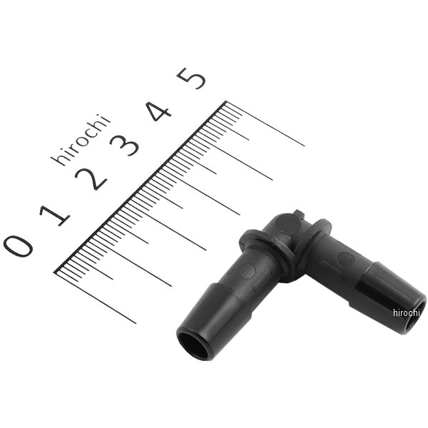 【メーカー在庫あり】 キジマ ホースコネクター 汎用 L型 黒 8mm 1個 105-16005 HD店