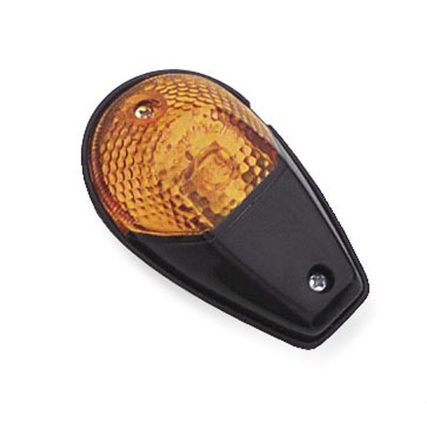 【USA在庫あり】 バイクマスター BikeMaster マーカーライト フラッシュ マウント 汎用 アンバー/黒 bkm268018 HD店