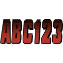 【USA在庫あり】 ハードライン HARDLINE ステッカー キット 赤/黒 hrlREBKG300 HD店