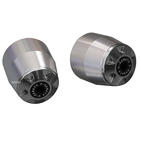 【メーカー在庫あり】 ユーカナヤ U-KANAYA アルミビレット バーエンド 08年以降 FZ-1 シルバー/チタン BESV-YA2-TI HD店