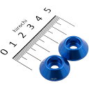 【メーカー在庫あり】 ハリケーン M6 アクセントワッシャー 2個セット 青 HN1106BU HD店