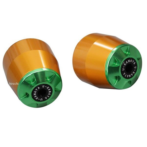 【メーカー在庫あり】 ユーカナヤ U-KANAYA アルミビレット バーエンド 14年 MT-10、MT10SP ゴールド/..