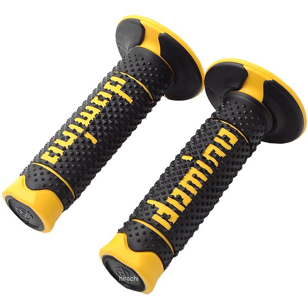 ドミノ domino グリップ オフロード DSH 119mm 黒/イエロー 左右セット A26041C4740 HD店