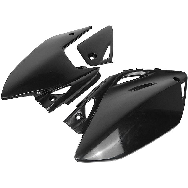 【USA在庫あり】 ユーフォープラスト UFO PLAST サイドパネル 05年以降 CRF450X 黒 0520-0312 HD店
