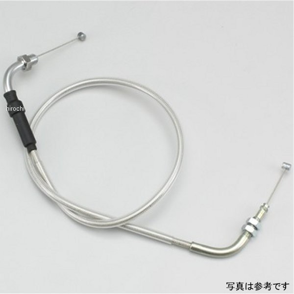 【メーカー在庫あり】 ハリケーン スロットルケーブル +150mm 09年以降 モンキーFI 黒 ステンレスメッシュ HB6145M-10 HD店