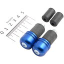 【メーカー在庫あり】 ハリケーン アルミ削り出しサイドキャップ ブルー Φ7/8インチハンドル用 HB0311BU HD店