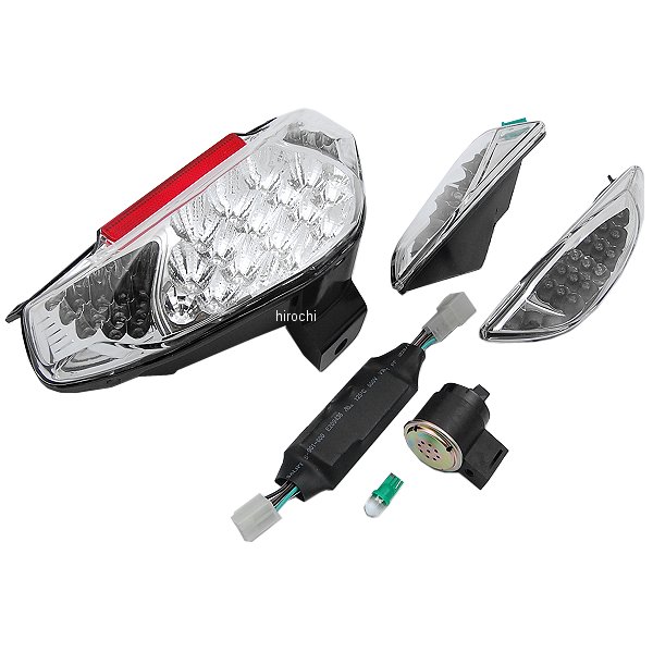 【メーカー在庫あり】 NBS バイクパーツセンター LEDテールウインカー付き アドレスV125 アドレスV125G CF46A クリア 左右セット 980101 HD店