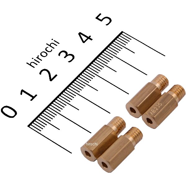 ・メインジェット。・全幅(直径)6mm x 全長16.5mm。・ケイヒン 6角タイプ。・#235・4個入り。CR235-4楽天 HD店　