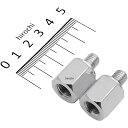ミラックス MIRAX ネジ径変換 ミラー アダプター 正ネジ10mm→正ネジ8mm メッキ MIRAX105 HD店